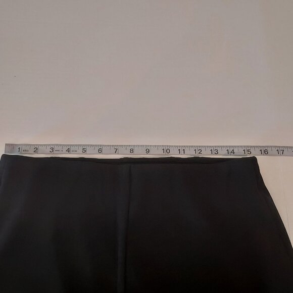 White House Black Market High Rise Slip On Wide Leg Black Pants Size 10 - Picture 9 of 11